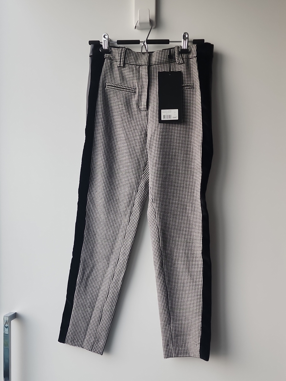 BNWT The Kooples Houndstooth Wool Blend Skinny Legging Pants